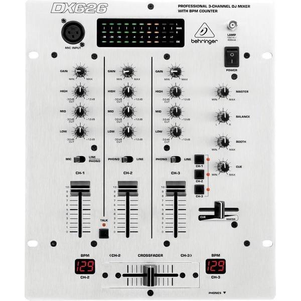 Behringer DX626 3kanalen Grijs DJ-controller