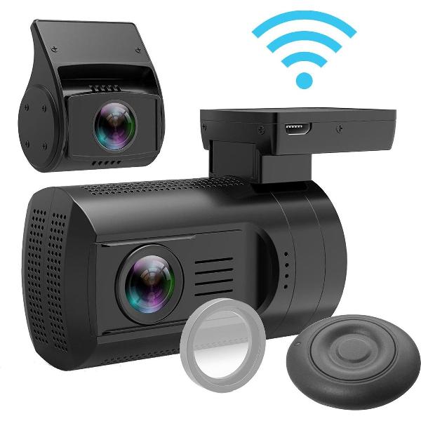 Mini 0906 4K Wifi 2CH Dual GPS dashcam voor auto