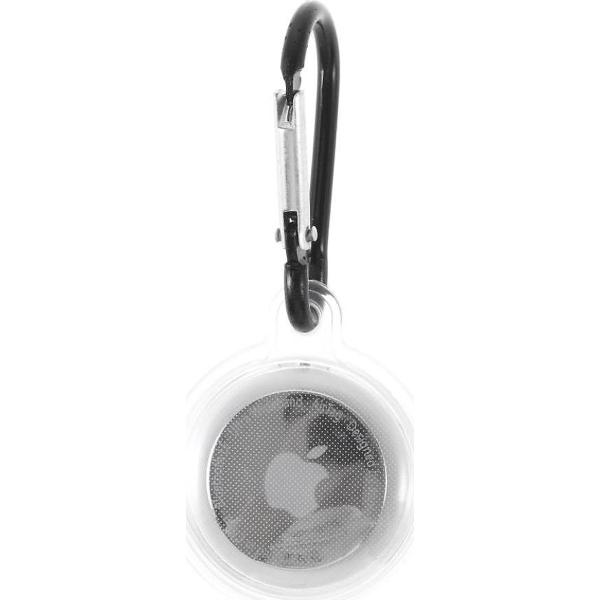 Apple AirTag Sleutelhanger Siliconen Bescherm Hoes + Haak Transparant
