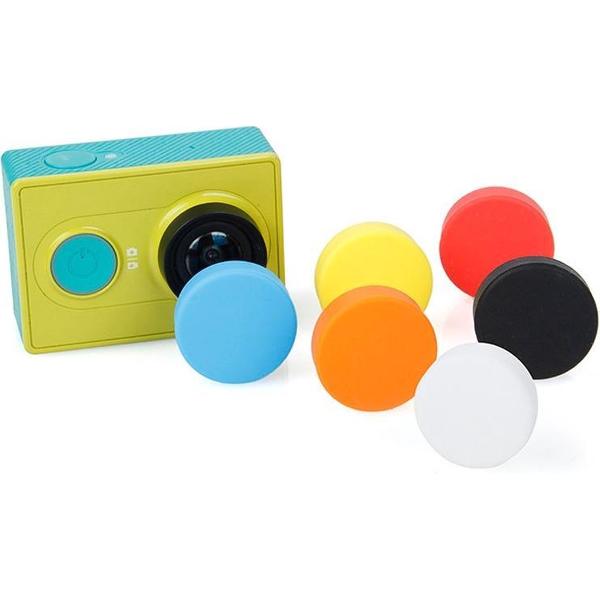 Siliconen lensdop voor Xiaomi Yi / GoPro Hero4 / 3+ / 3, willekeurige kleurlevering