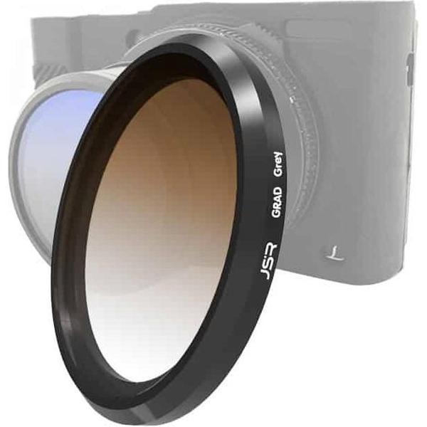 JSR-verloopfilter met gekleurde lens voor Panasonic LUMIX LX10 (rookverloop)