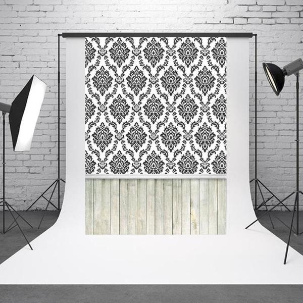 1.5mx 2.1m patroon vintage houten plank baby foto schieten achtergrond doek