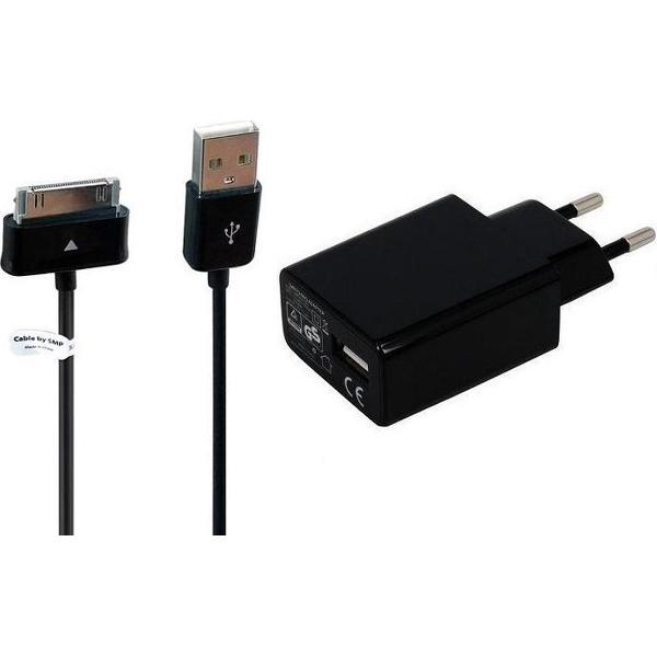 3A lader TUV gekeurd 1,2 m Oplaadkabel en oplader adapter met stekker. Past ook op Samsung. o.a. Samsung Galaxy Tab 1, Tab 2, P3100, P3110, P5100, P5110, P6200, P6210