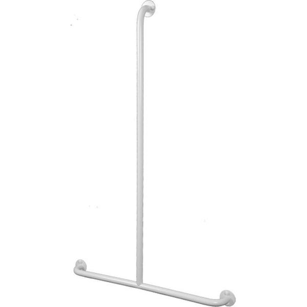 Badkamer glijstang/handgreep 110x70 cm (35-35) RVS wit