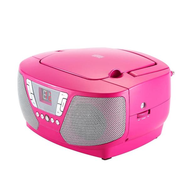 Bigben CD60RS -Draagbare Radio met 400 Stickers - Roze