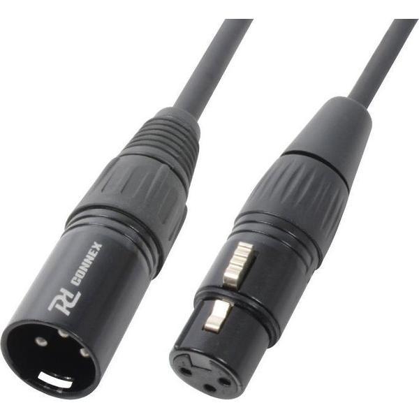 Professionele XLR - XLR verlengkabel 6m - Zwart