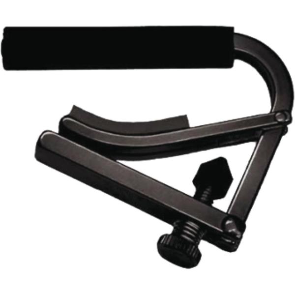 Capodaster C2k concertgitaar zwart Chrome