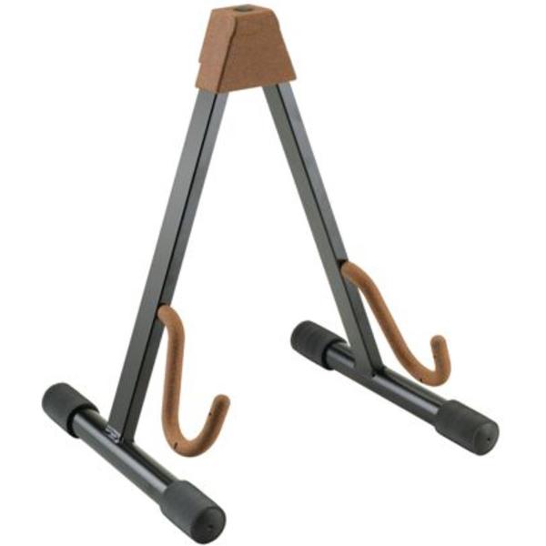 17540 gitarenstand Git/Bas zwart m. kurkpads