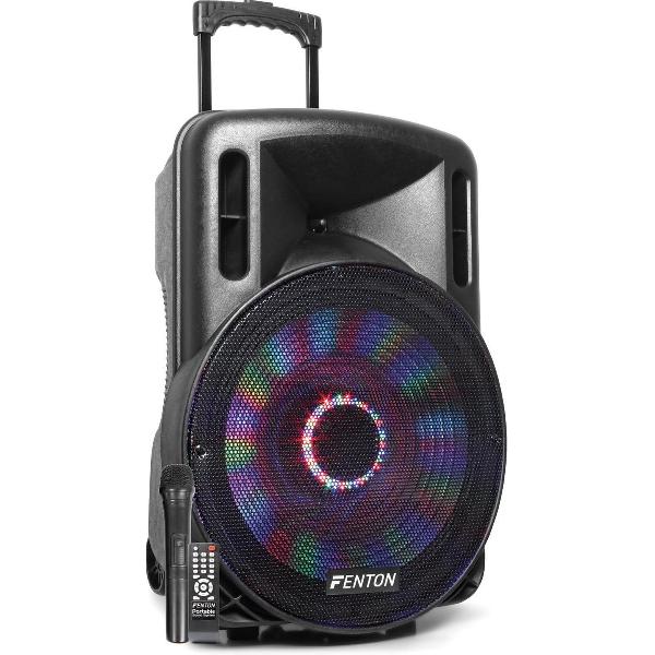Fenton FT15LED karaoke speaker 800W 15 met LED verlichting