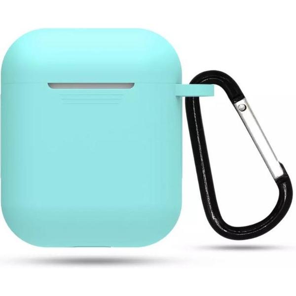Airpod Siliconen Hoesje Casez - Neon Blauw - Geschikt voor Apple Airpods - airpod case - oordopjes hoesje - beschermhoesje airpods