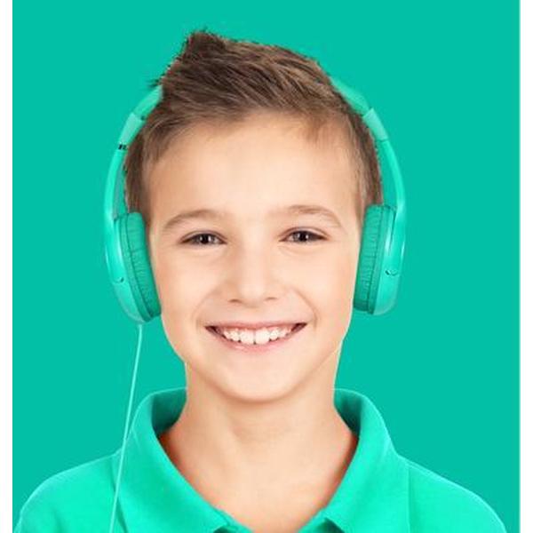 Celly On-ear Koptelefoon voor kinderen met volume begrenzing groen