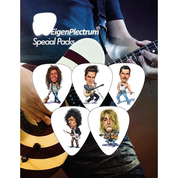 Gitaar Plectrums - Karikaturen Pack 1