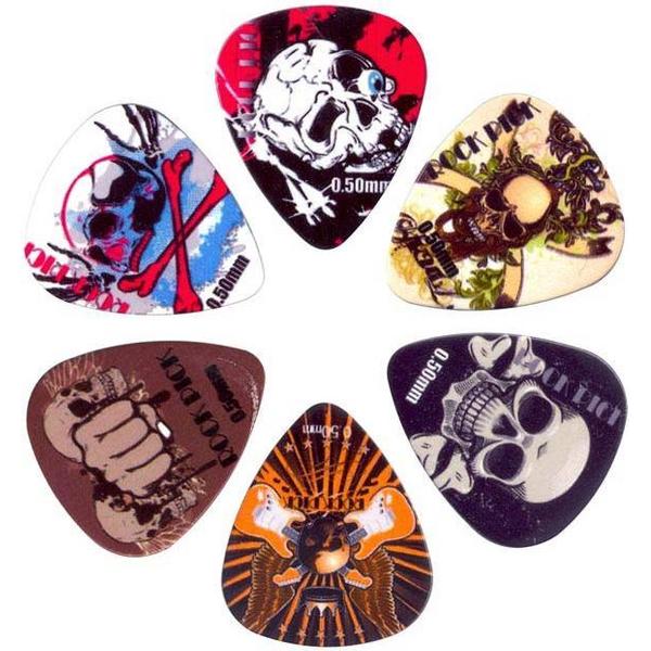 Boston Rock Picks SET 6-pack BRP6-050 Plectrum 0.50 mm