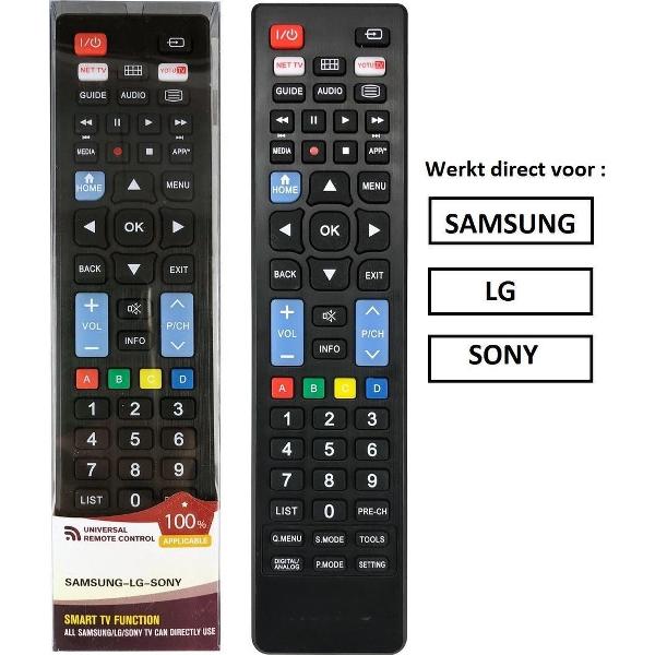 Universele afstandsbediening geschikt voor alle SAMSUNG | LG | SONY tv's