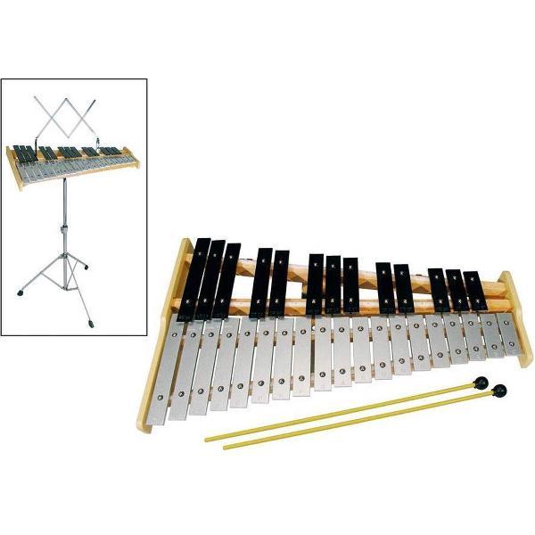 klokkenspel, 32 tonig, F-C, met standaard