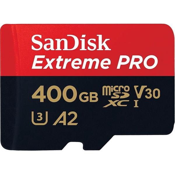 Sandisk Extreme Pro Micro SDXC 400GB - A2 V30 - met adapter