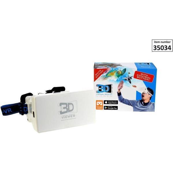 3D Bril VR Virtual Reality Universeel (White Box)