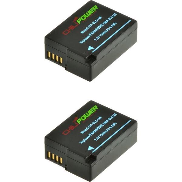 ChiliPower Panasonic DMW-BLC12E camera batterij - 2 stuks verpakking