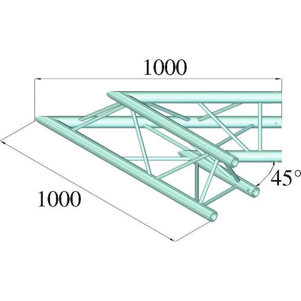 ALUTRUSS TRILOCK E-GL33 C-19 2-Way Corner 45°