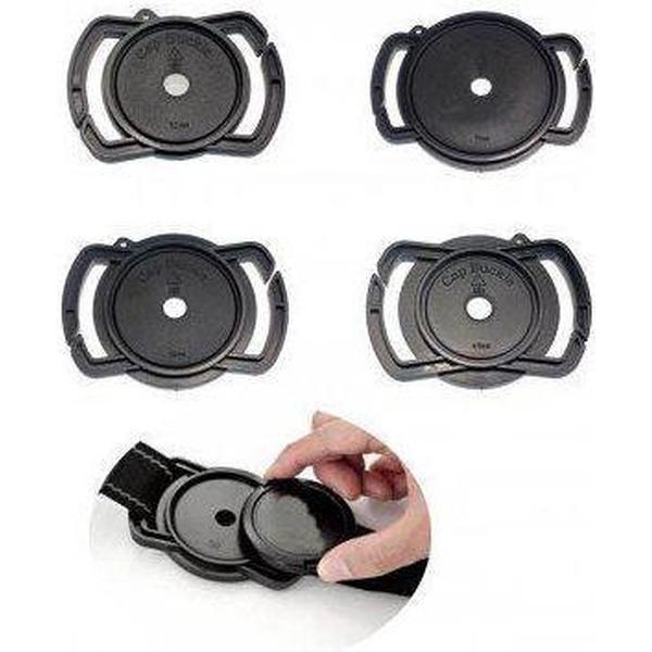 Lensdophouder voor nekriem voor lensdoppen van 52mm, 58mm & 67mm