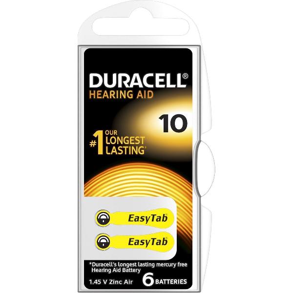 Duracell Duralock Hearing Aid 10 geel
