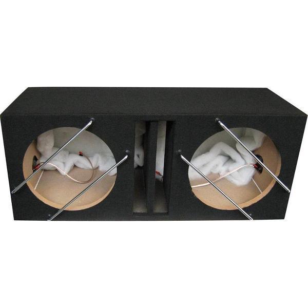 Necom Subwooferkist 2 X 12'' Met 1 Aansluiting 84 Liter Mdf Zwart