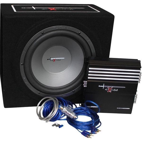 EXCALIBUR X3 pakket Active Subwoofer - 1000 W Versterker - Aansluitkabels