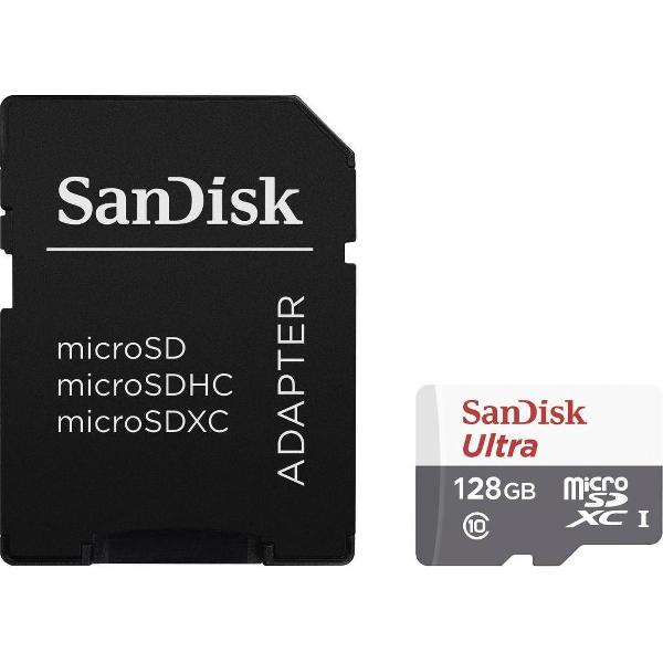 SanDisk MicroSDXC Ultra android 128GB 80MB/s Class 10 adap