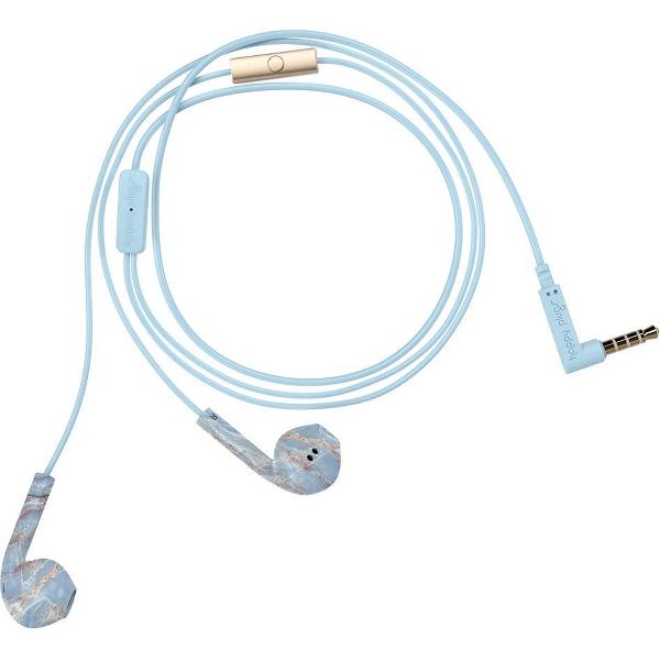 Happy Plugs Earbud Plus - In-ear oordopjes - Marble/Blauw