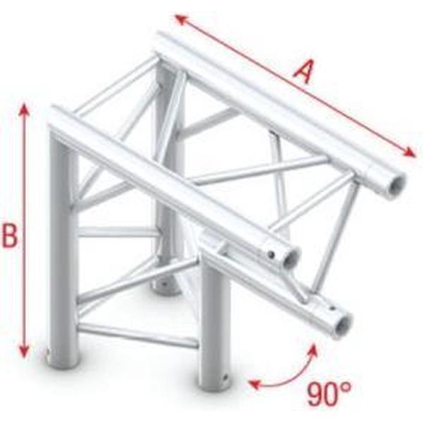 Showtec GT30 driehoek trusshoek 90 graden punt omlaag