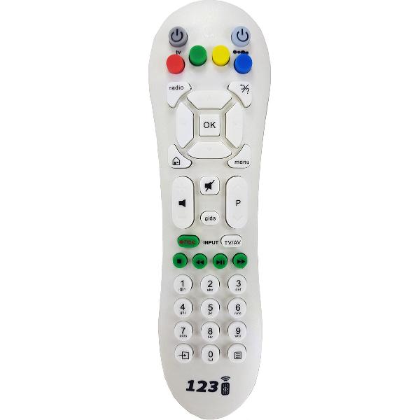 Afstandsbediening voor de KPN interactieve TV (WIT)