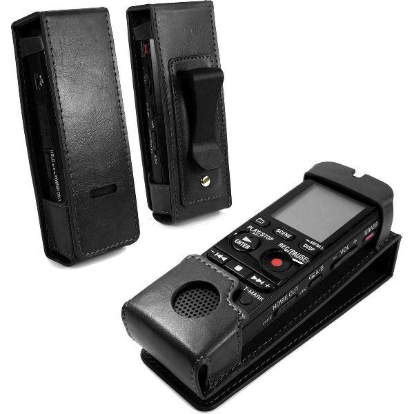 Tuff-Luv - Vintage Lederen hoes voor Sony Dictafoon - Zwart