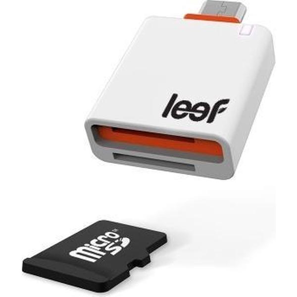 Leef LACM0WN00E6 geheugenkaartlezer Oranje, Wit Micro-USB