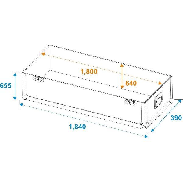 Roadinger Flightcase 2x LCD ZL70 - Voor 2x 70 Scherm - LCD - TV Flightcase