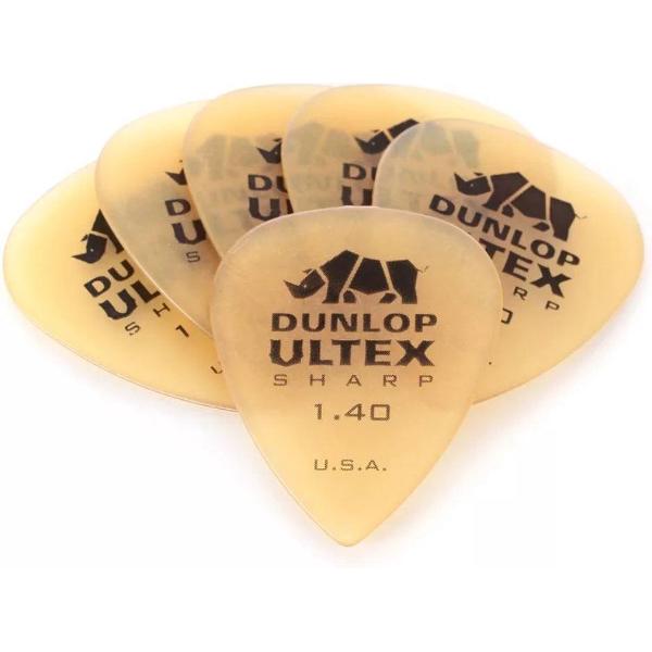 Dunlop Ultex Sharp pick 6-Pack 1.40 mm Standaard plectrum