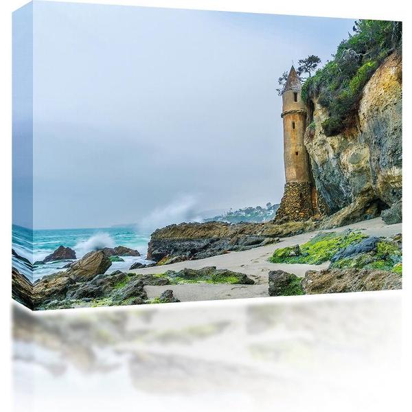 Sound Art - Canvas + Bluetooth Speaker Castle On The Beach (41 x 51cm)