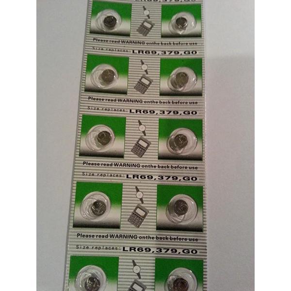 LR69, 379, AG0 Horloge Batterijen Strip 10 Stuks | Voordeelbatterijen