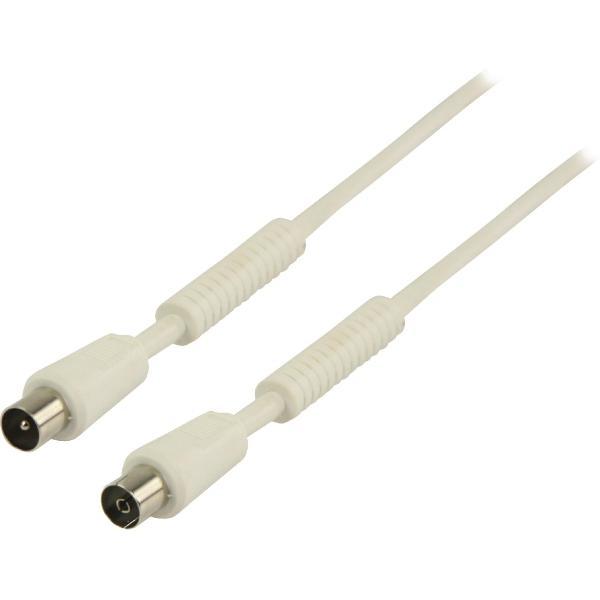Valueline VLSP40010W250 coax-kabel 25 m Wit
