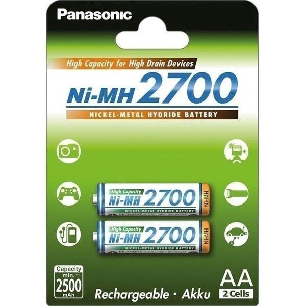 Sanyo/Panasonic AA High Capacity Oplaadbare Batterijen