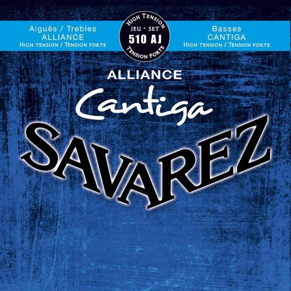 Savarez Cantiga 510 AJ high tension Nylon, Bässe verzilvert