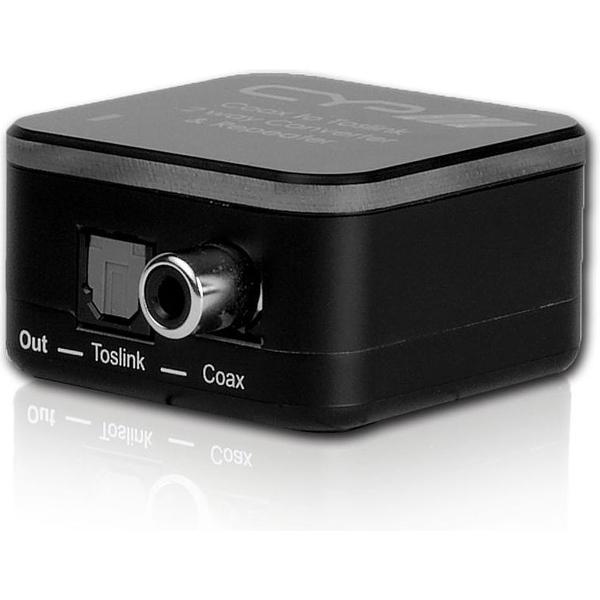 CYP AU-D2 - 2 Weg converter coaxiaal audio <-> optisch audio