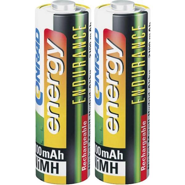 Conrad energy Endurance HR06 Oplaadbare AA batterij (penlite) NiMH 2600 mAh 1.2 V 2 stuks