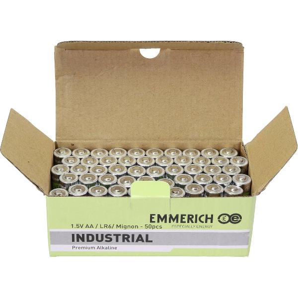 Emmerich Industrial LR06 AA batterij (penlite) Alkaline 2900 mAh 50 stuks