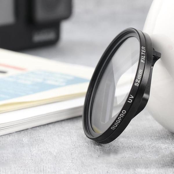 RUIGPRO voor GoPro HERO 7/6 / 5 Professioneel 52 mm UV-lensfilter met filteradapterring en lensdop