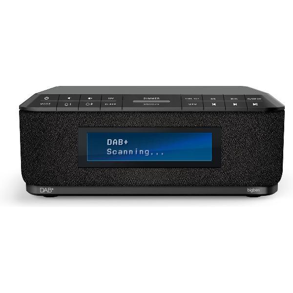 Bigben DAB+ Wekkerradio - Draadloze Telefoon Oplader - Grijs