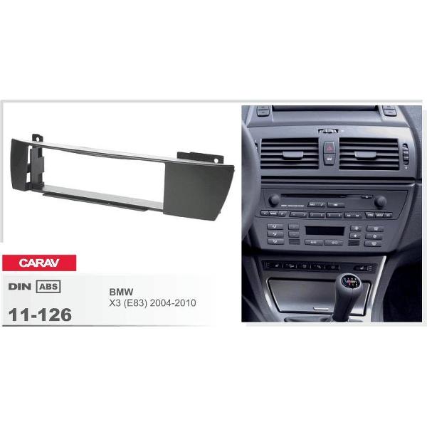 1-DIN BMW X3 (E83) 2004-2010 inbouwpaneel Audiovolt 11-126