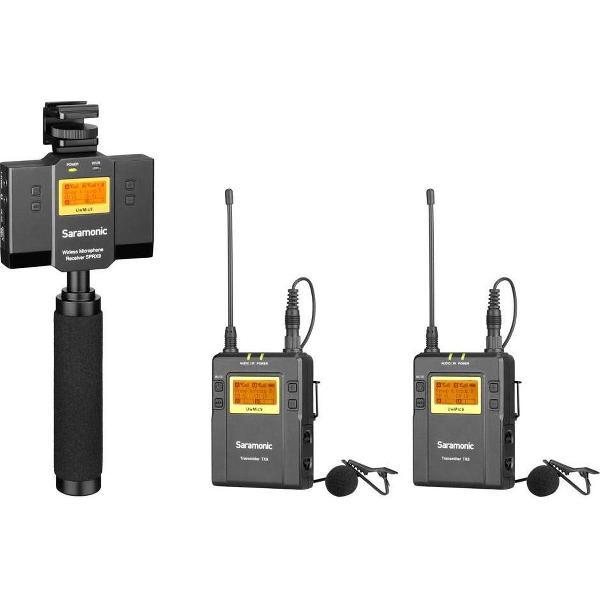Saramonic UwMic9 Kit13 om met je camera/mobiel direct draadloos op te nemen
