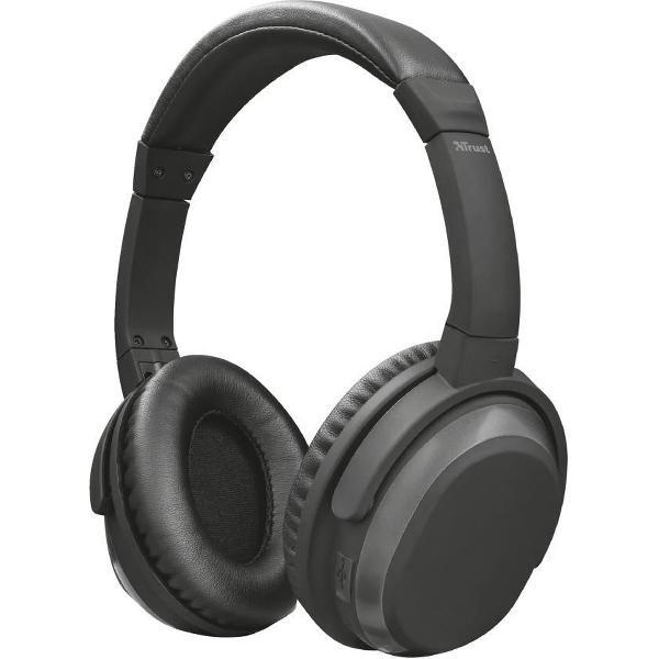 Trust Mobile Paxo - Draadloze Koptelefoon - Bluetooth - Noise Cancelling - Zwart