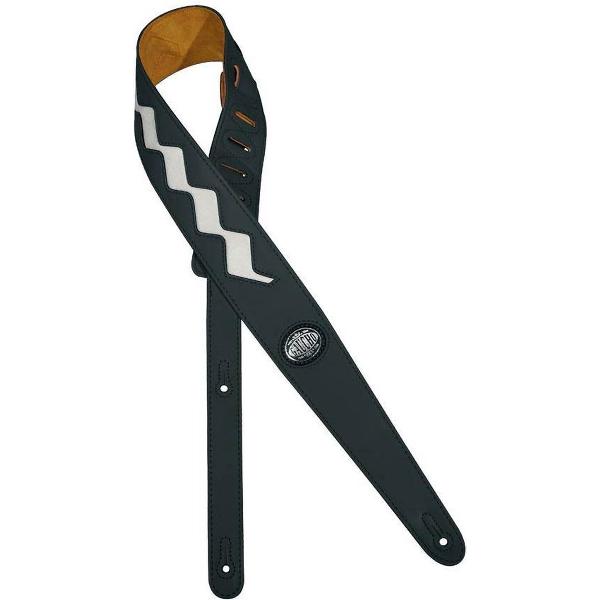 Gitaarriem Two Tone Series Zwart/Wit GST-215-BK Gaucho