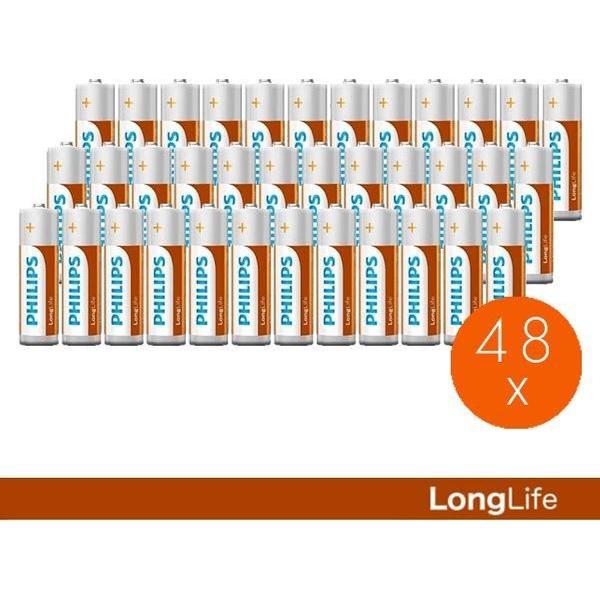 Philips batterijen 48 AA - Longlife Batterijen